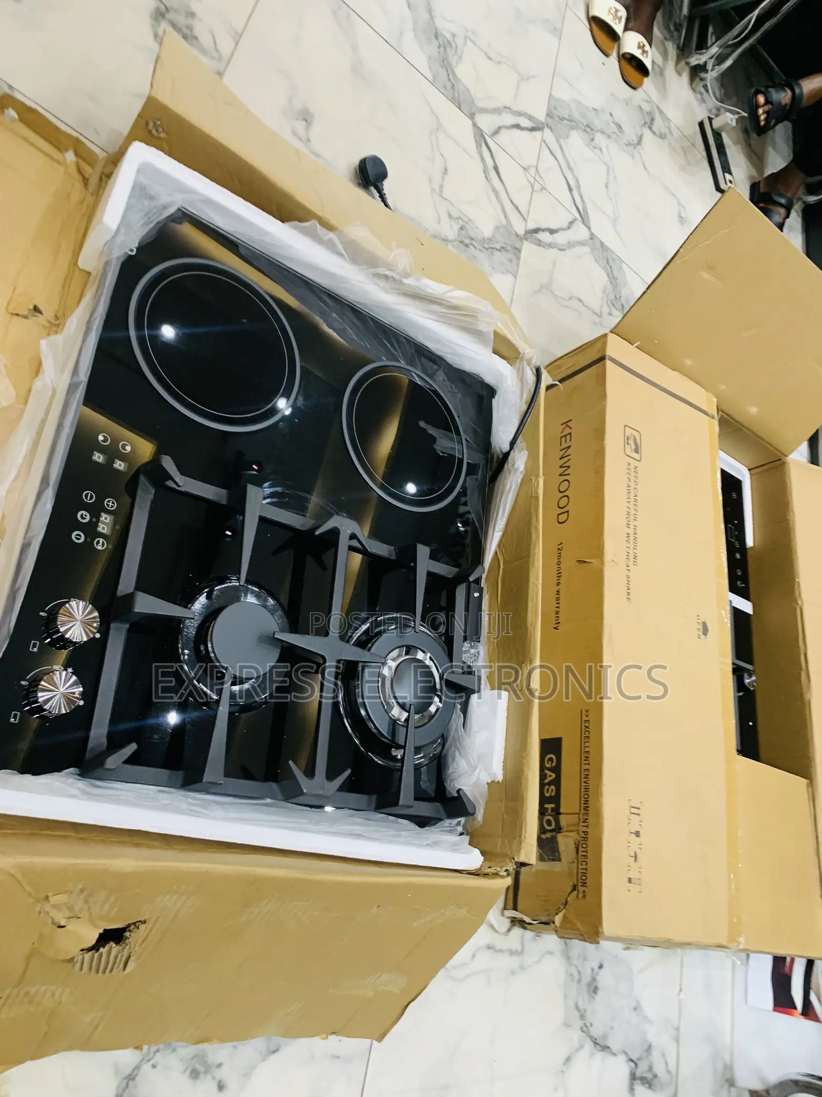 Amazing  New Black Kenwood Gas Electric Cooker Built in 2-2