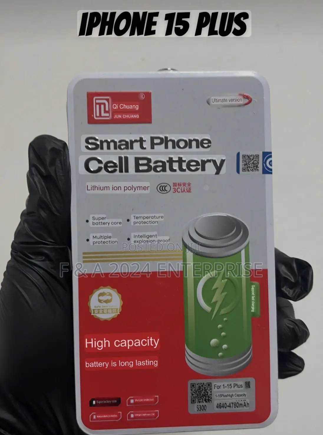 iPhone 15 Plus Smart Phone Cell Battery