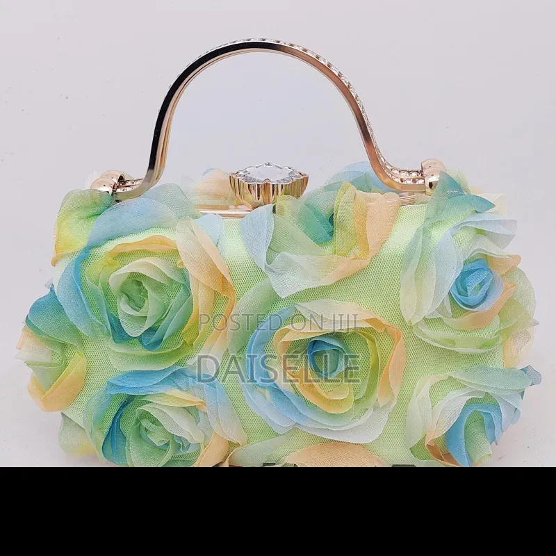 Fluffy Floral Clutch