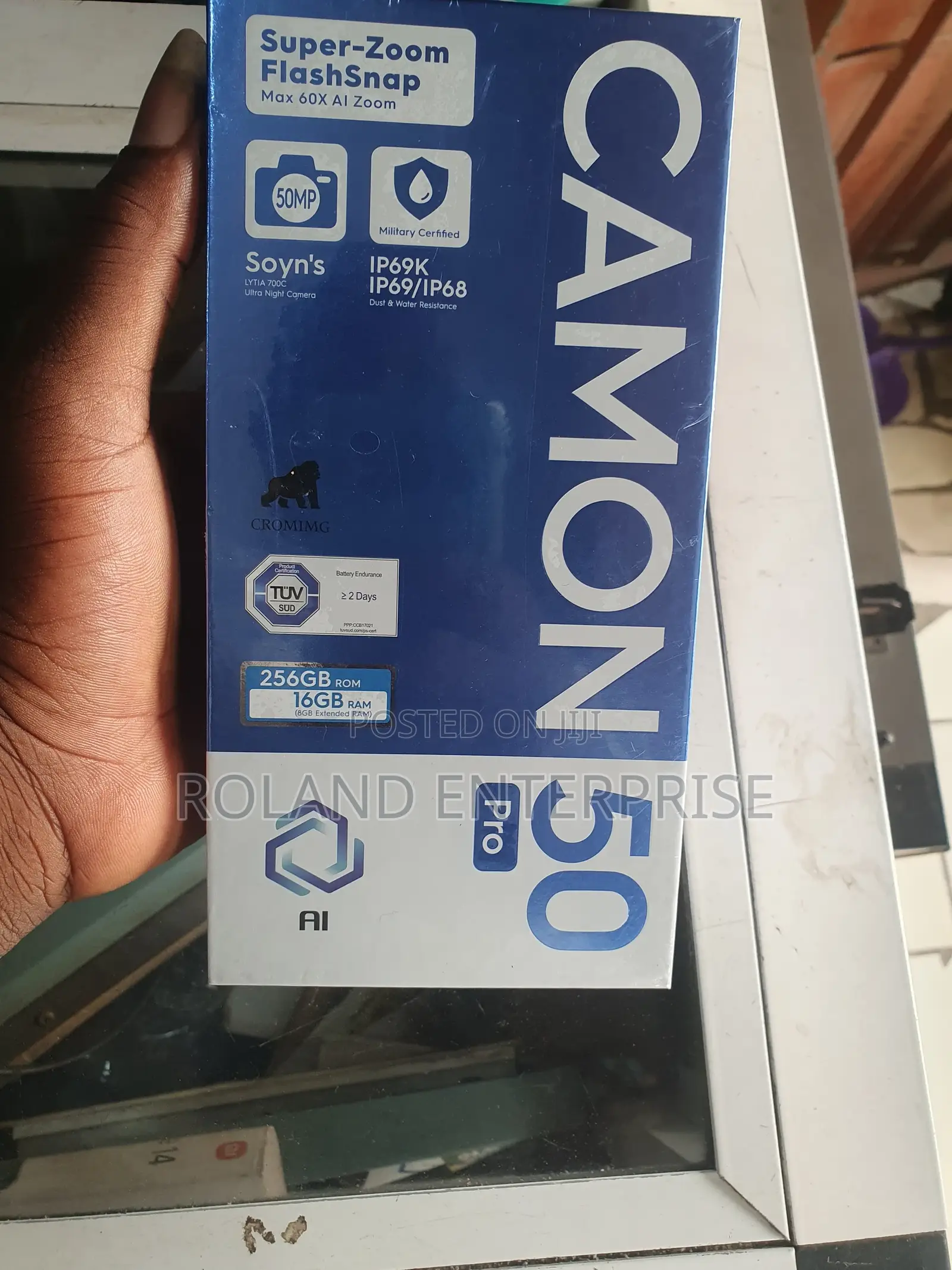 New Tecno Camon 50 Pro 256 GB Black