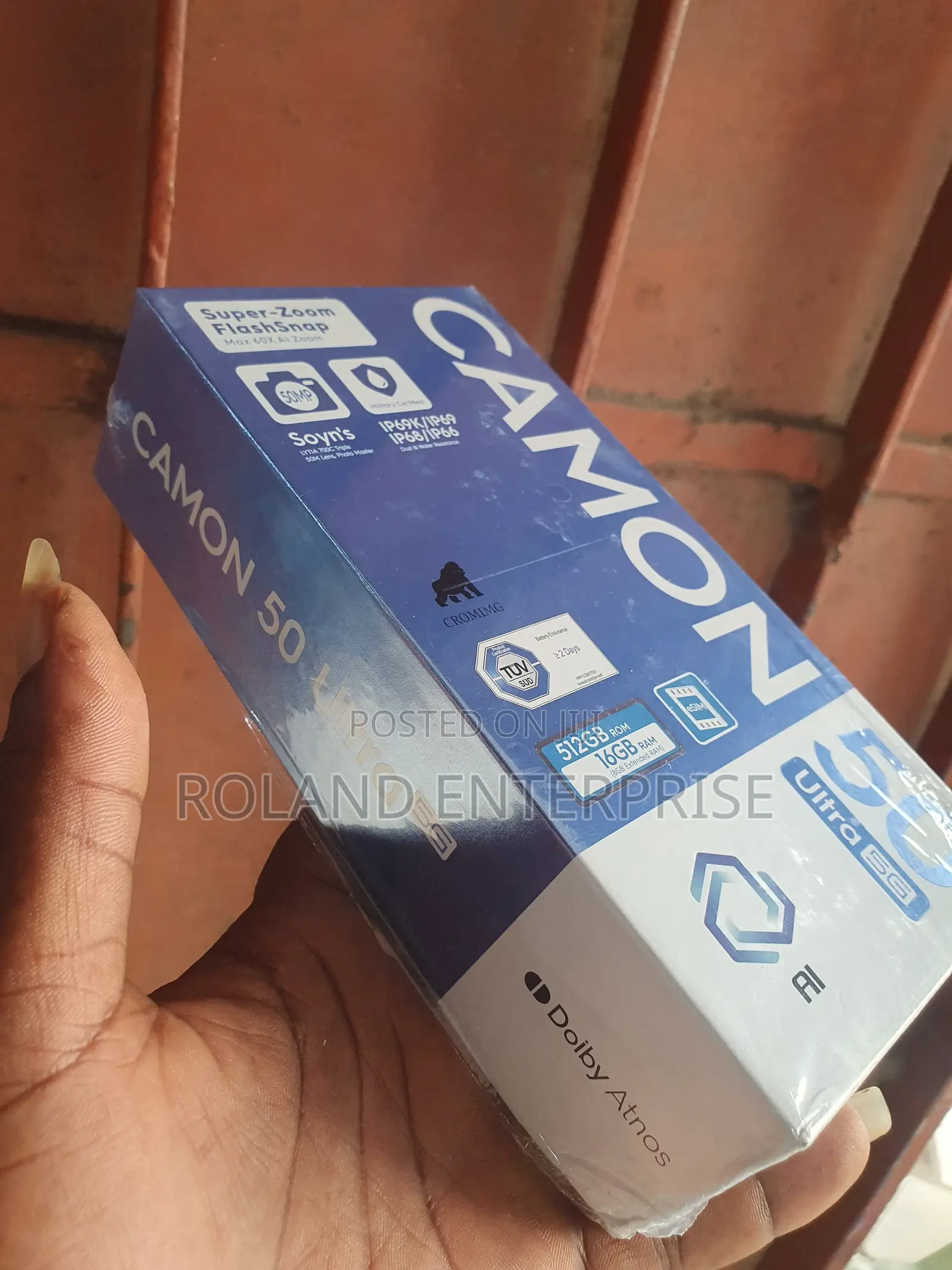 New Tecno Camon 50 Ultra 512 GB Black