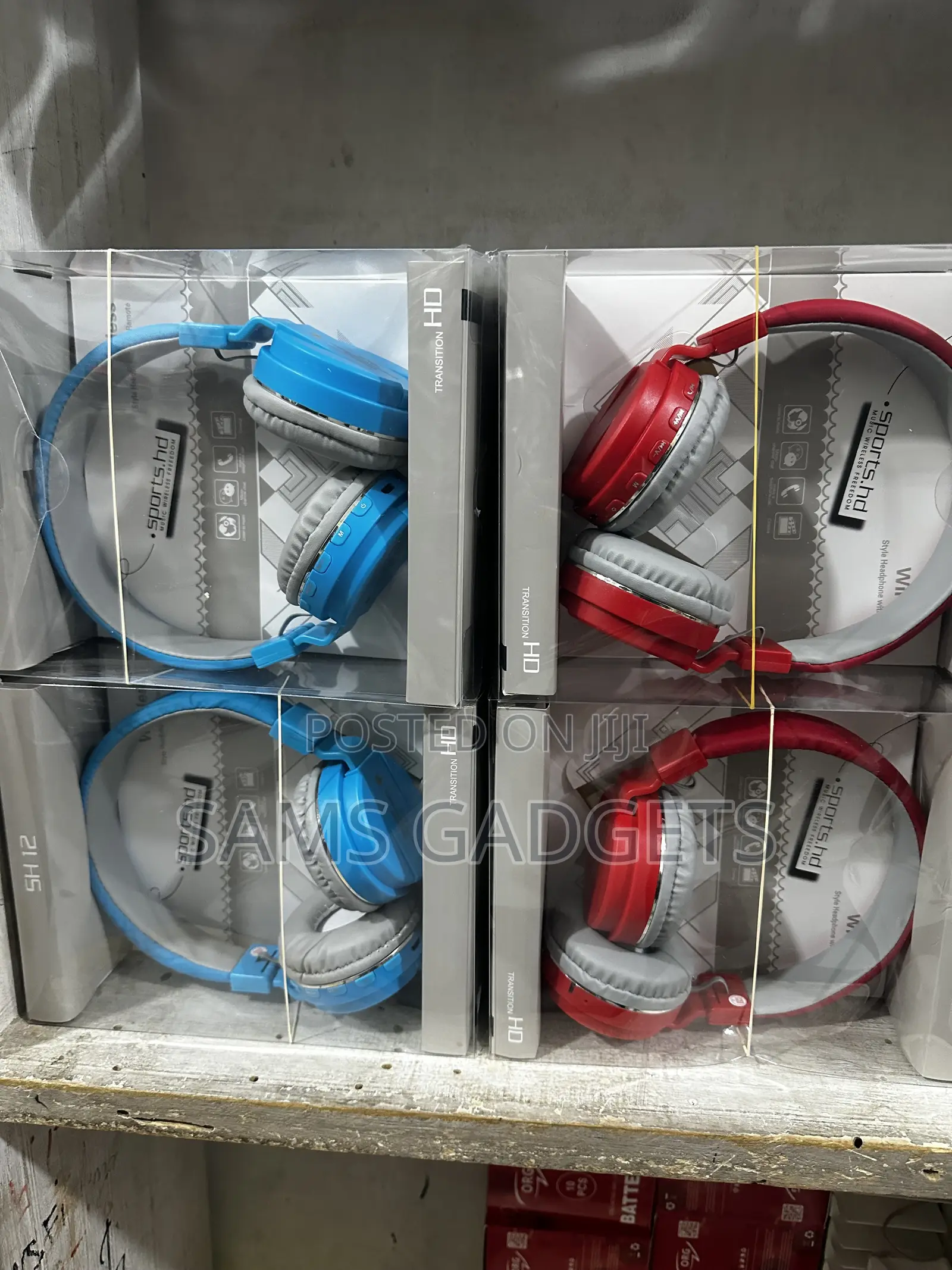 Brand New Sh-12 Wireless Bluetooth Over-ear Headset (Multiple Colors)