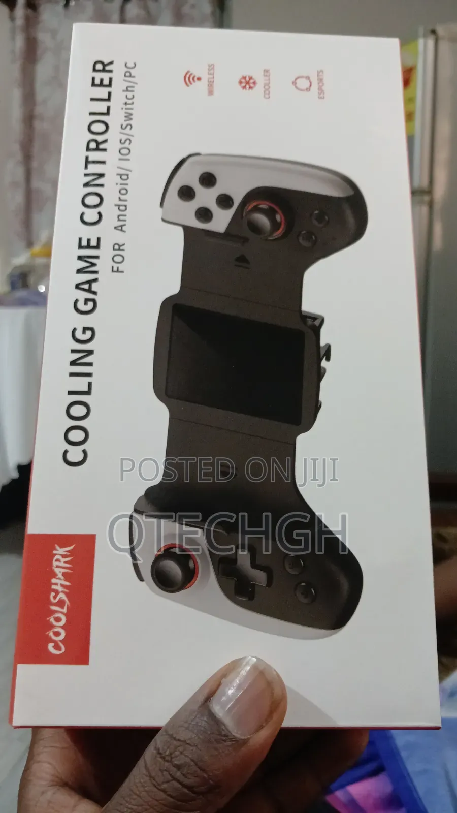 Wireless Gaming Controller for Phones With Cooling Pad