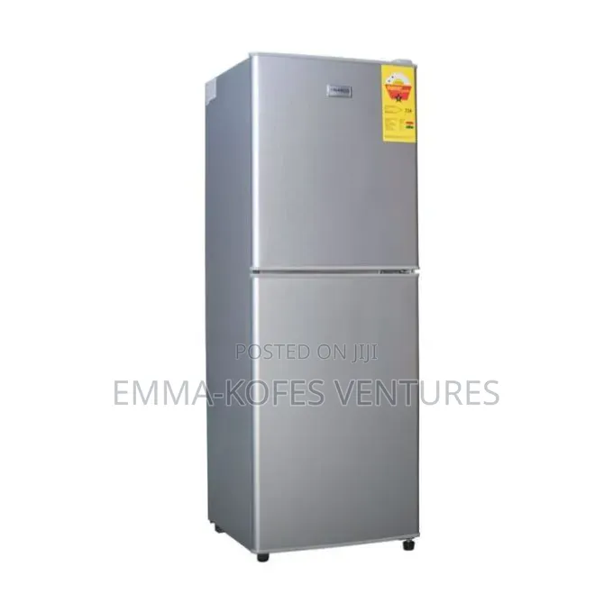 116 Litre - Table Top Double Door Fridge - Silver + Free Cookware
