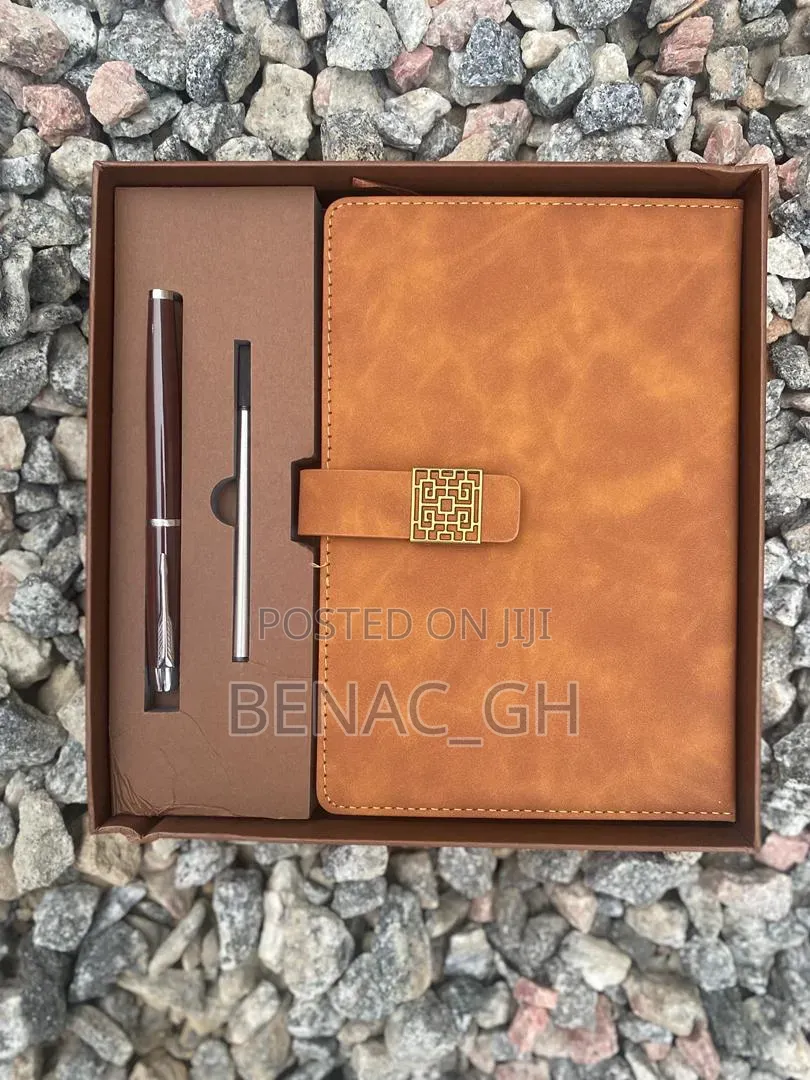 Luxury Executive Leather Notebook With Metal Pen | Corporate Gift Set