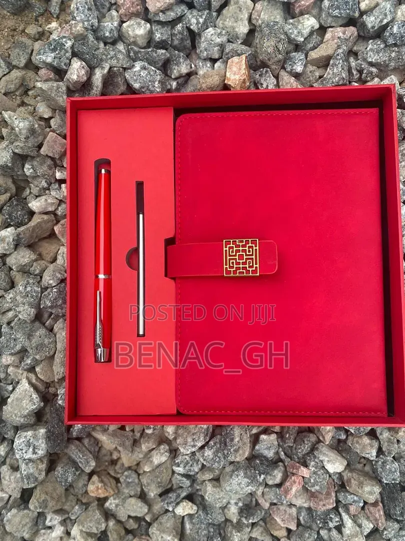Luxury Executive Leather Notebook With Metal Pen | Corporate Gift Set