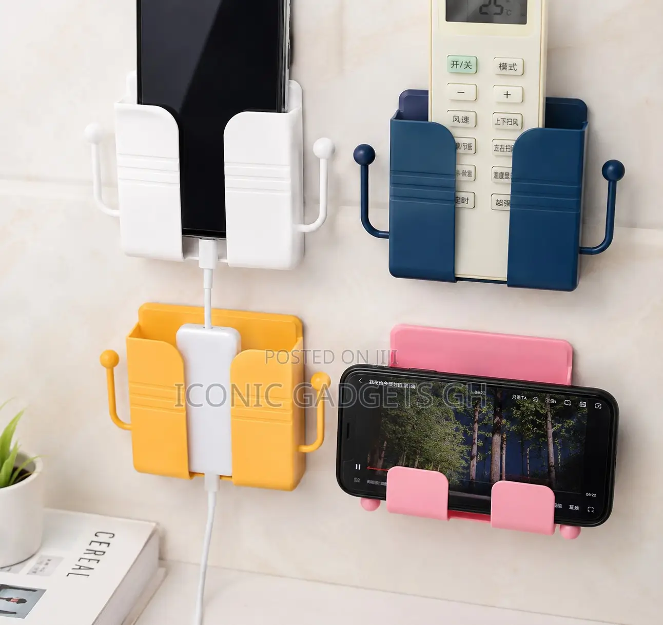 5-in-1 Wall-Mounted Storage Holder