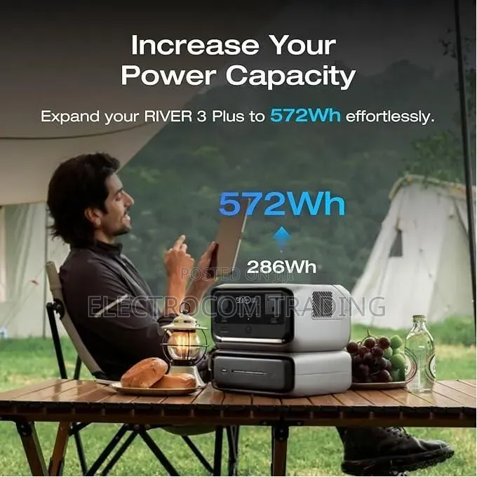 Ecoflow River 3 Max, 600w, 572wh LFP Battery, Portable Power Station
