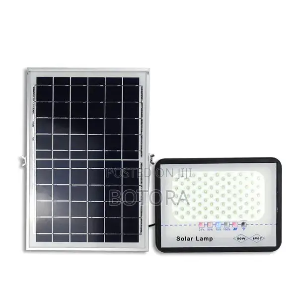 Led Solar Flood Light With Remote Control Portable Solar Panel