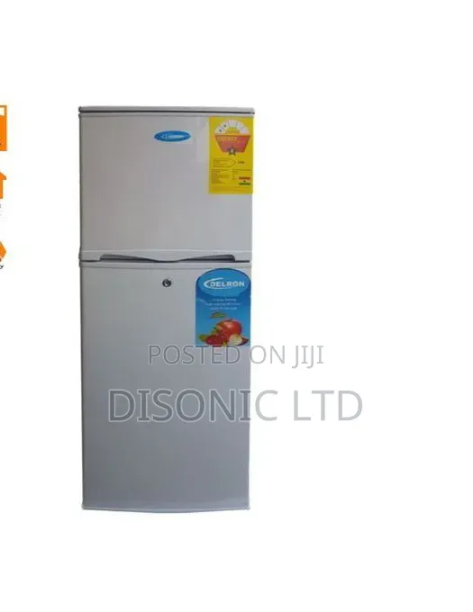 Delron 122l Double Door Fridge