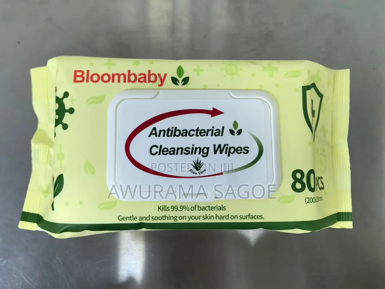 Antibacterial Cleansing Wipes (1pc - ¢17)