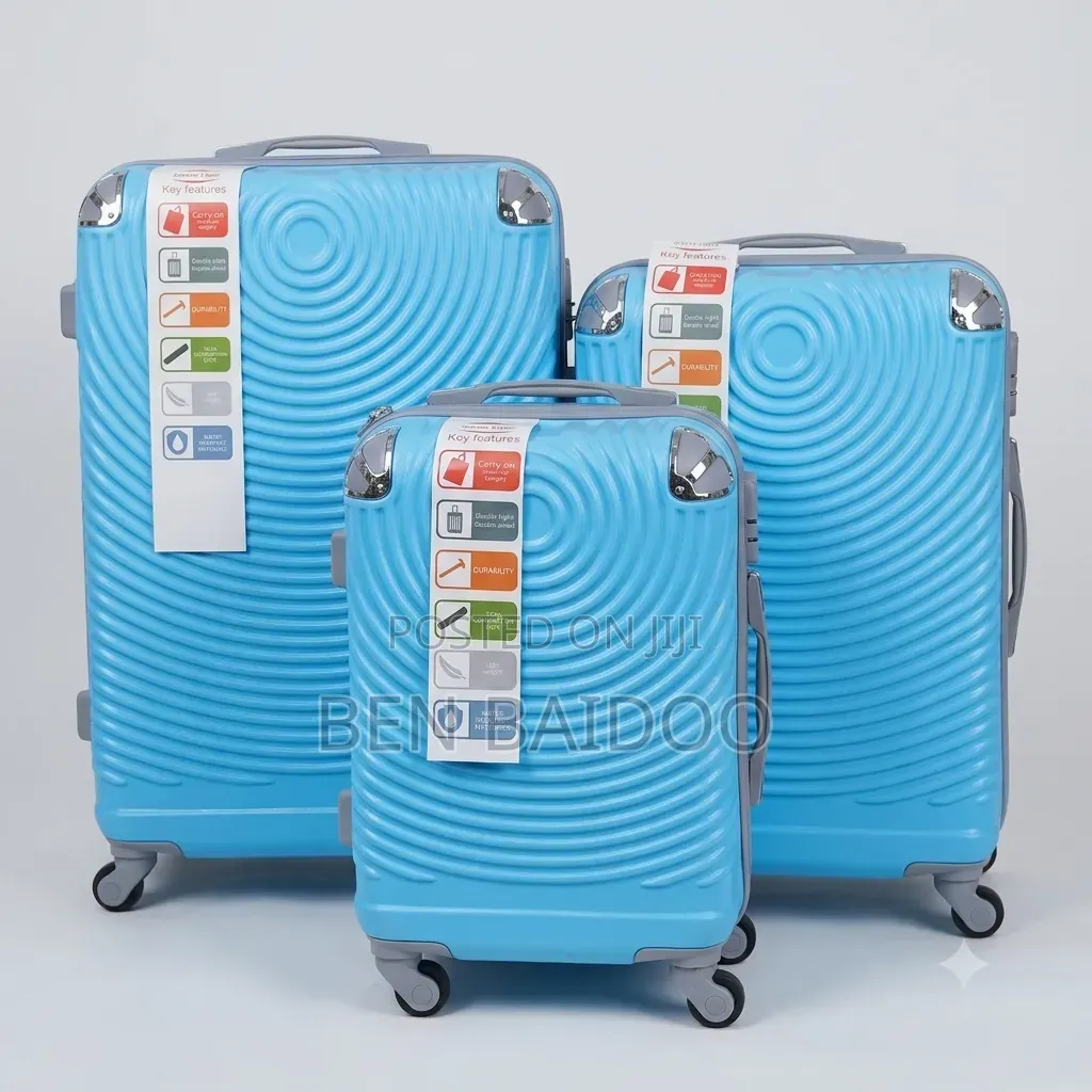Plastic Travelling Bags 3in1 (Safe,Smooth Comfortable Bags)