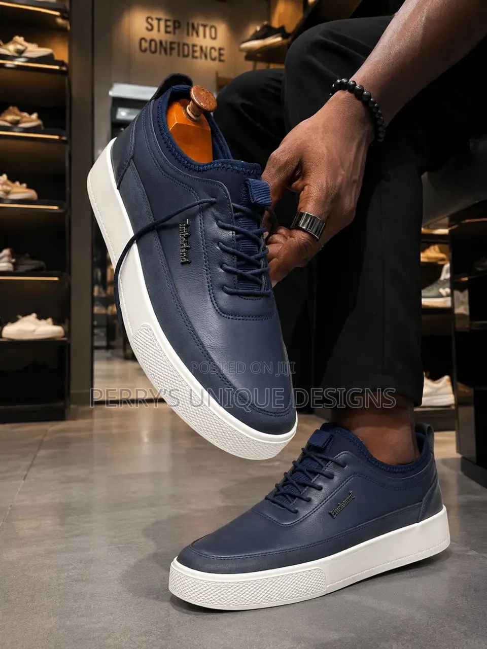 Timberland Leather Casual Lace-Up Sneaker,