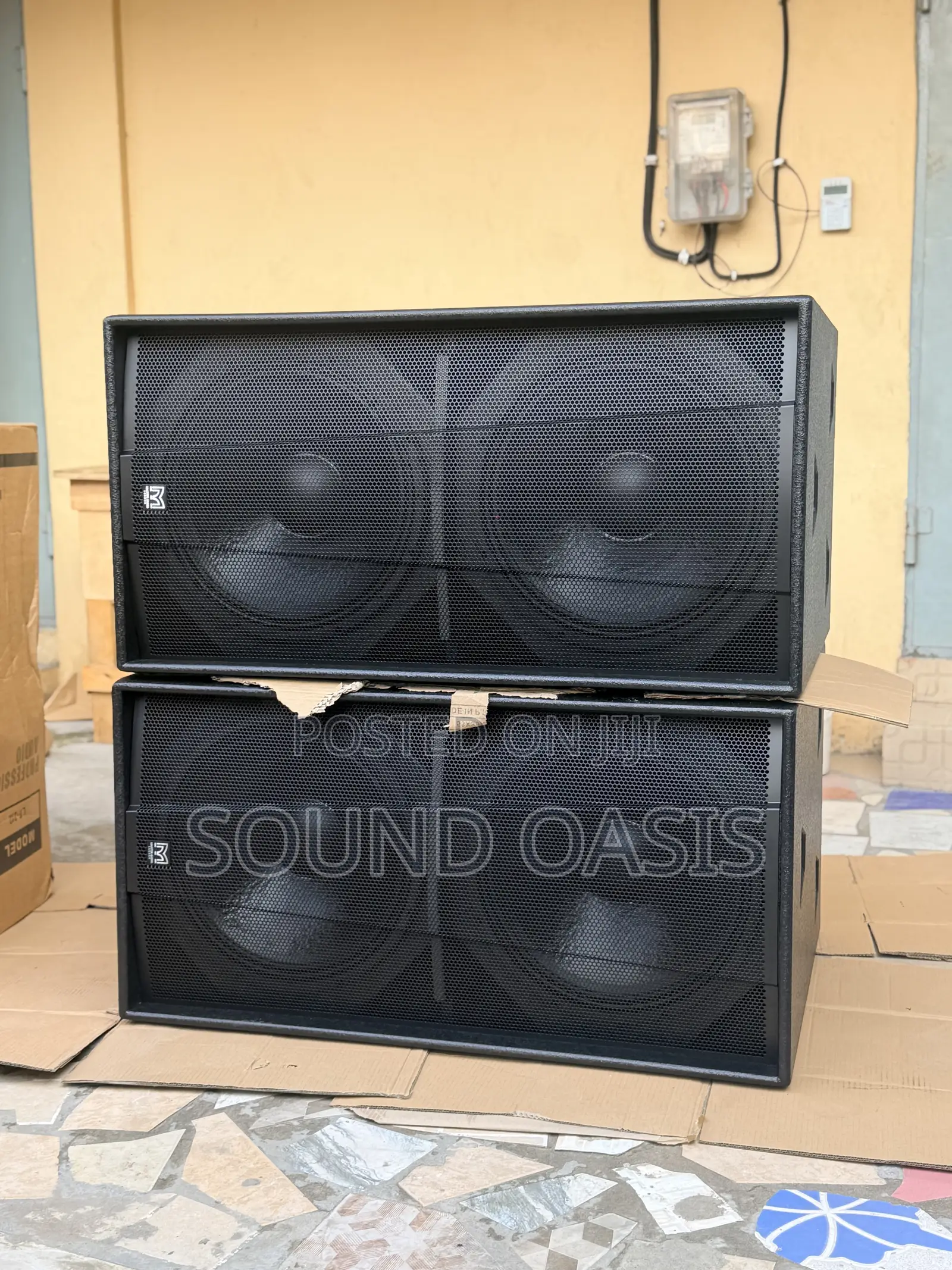 A Pair of Martin Audio Blackline S218+ Double Bass Subwoofers