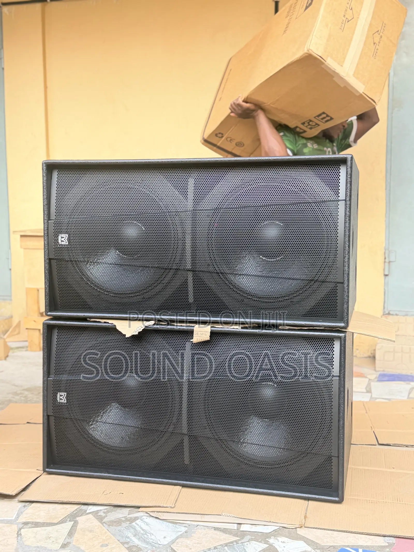 A Pair of Martin Audio Blackline S218+ Double Bass Subwoofers