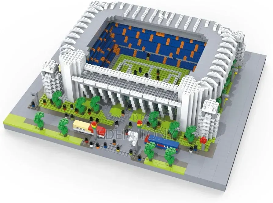 Santiago Bernabéu Stadium Miniature Building Block Set for Real Madrid