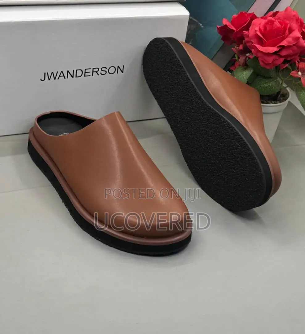 J.W. Anderson Black/Brown Leather Mules