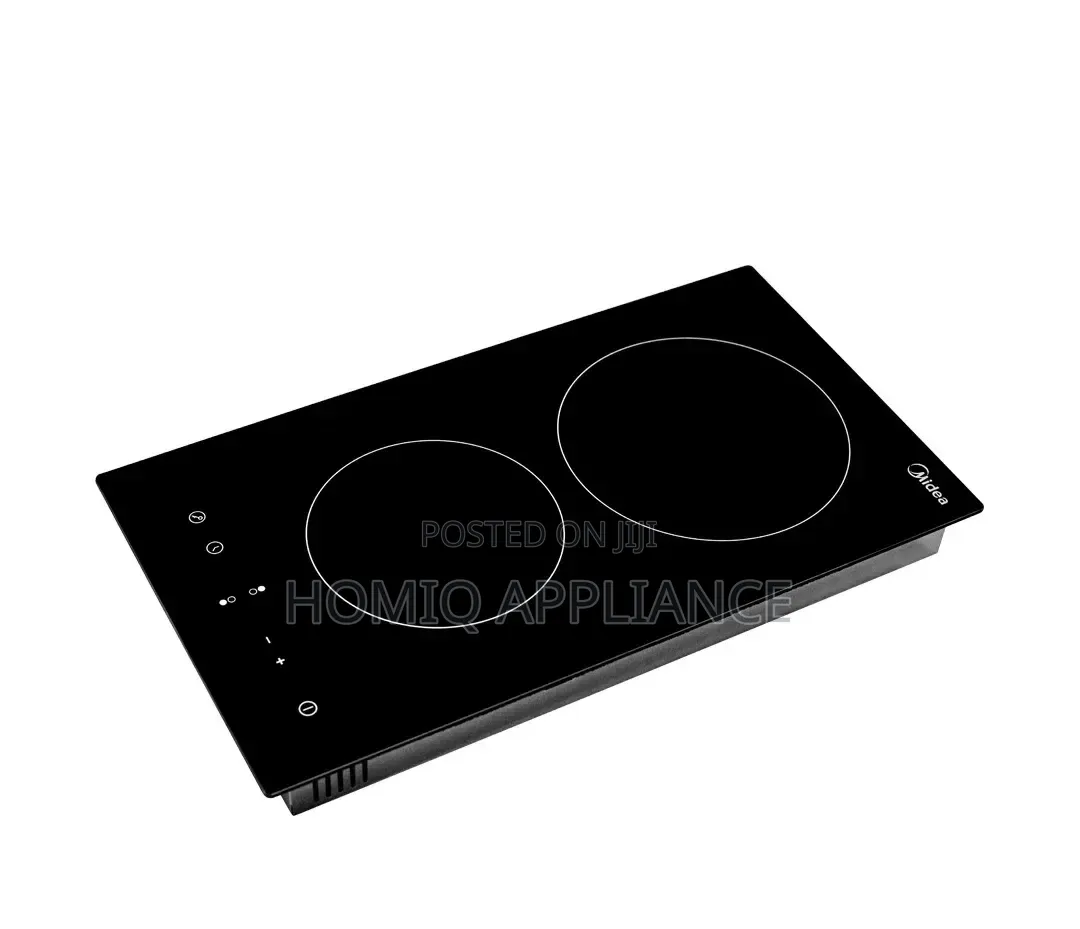 Midea 30cm 2 Burner Ceramic Electric Hob| Schott Glass Black