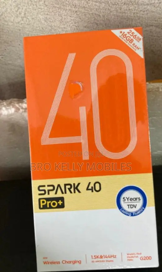 New Tecno Spark 40 Pro+ 256 GB Gray