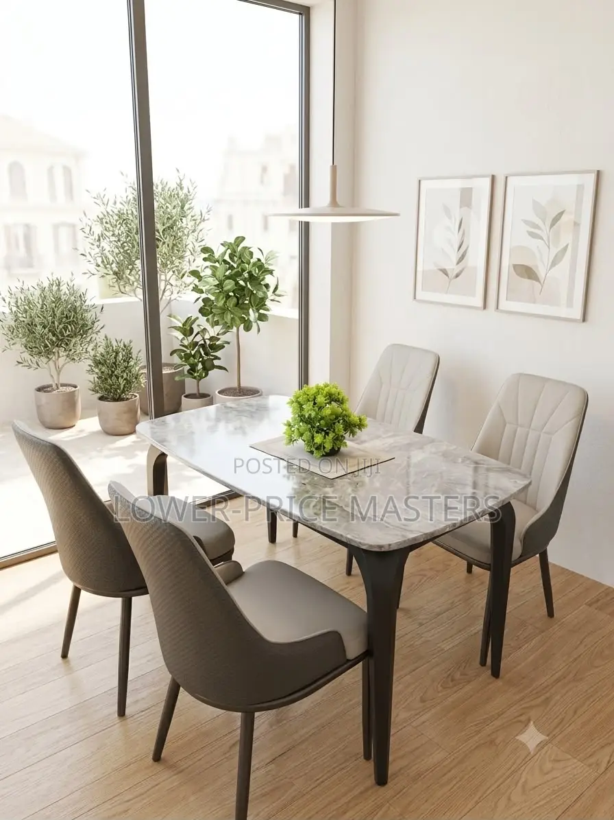 New 4 Seater Marble Dining Table