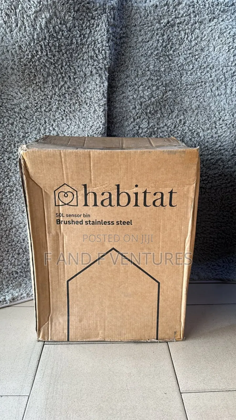 Habitat Stainless Steel Sensor Bin 50l- Uk