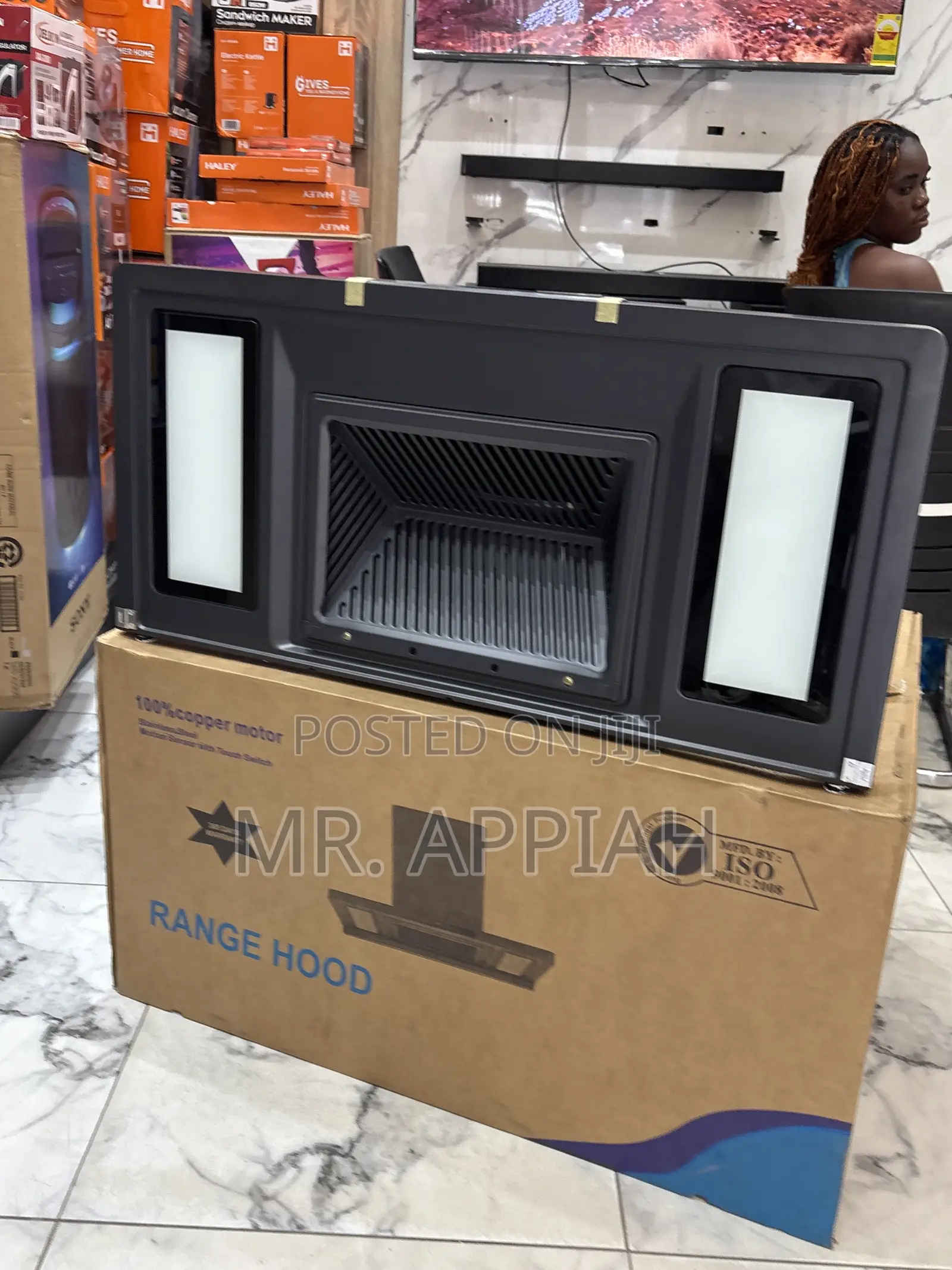 Extremely Unique Kenwood 90cm Built in Electric Heat Extractor(Black)