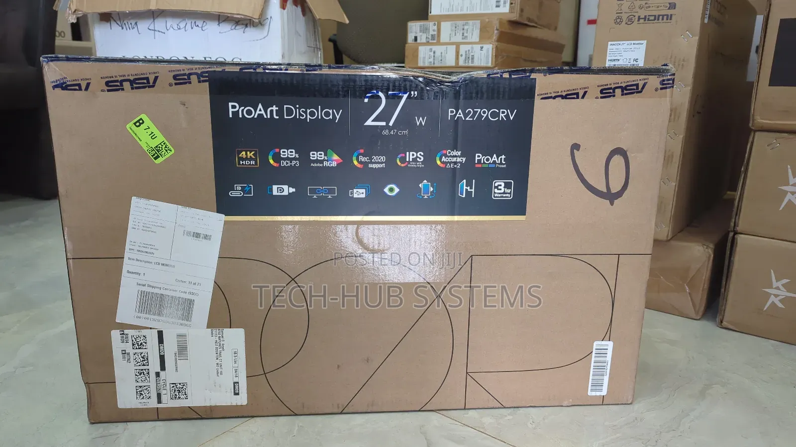Asus Proart Display 27” HDR Professional Monitor (Pa279crv)