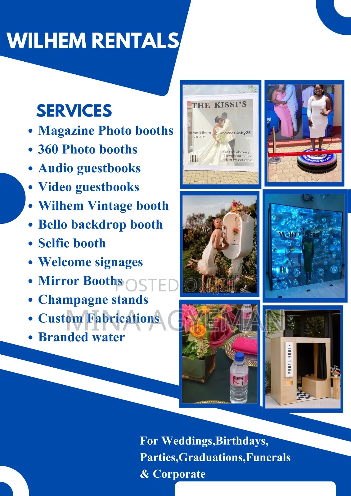 360 Photobooth, Magazine Booth, Audio Guestbook,Water,Mirror Signage