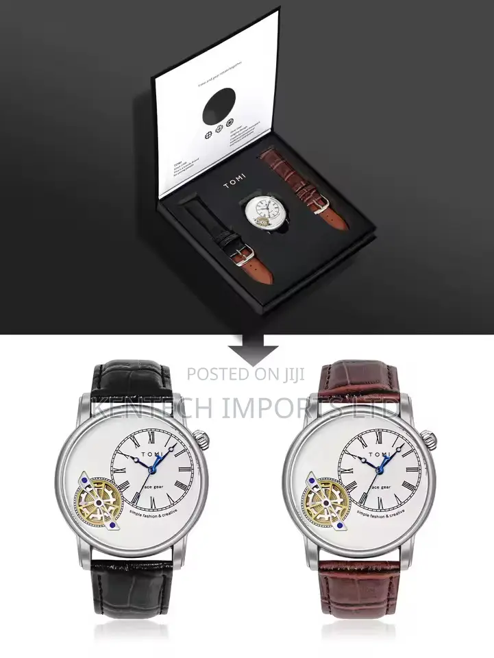 Tomi Set Gift Box Luxury and Fashionable Men's Quartz Watch