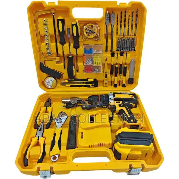 Power Drill (Cordless) + Tool Box Repair Kit