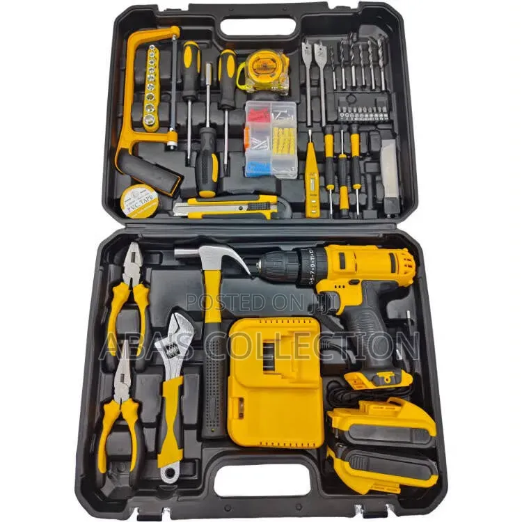Power Drill (Cordless) + Tool Box Repair Kit