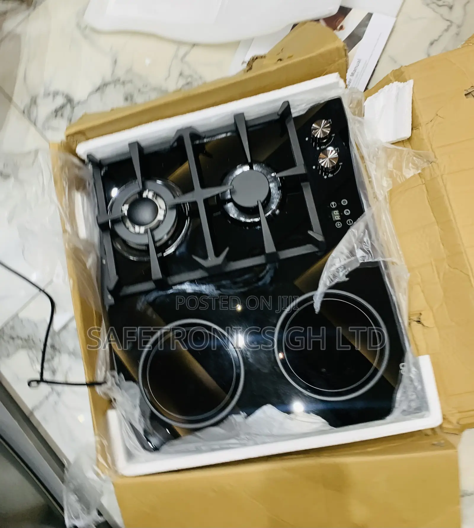 Check Out Authentic Kenwood 2 Gas + 2 Electric Built-in Cooker Hob