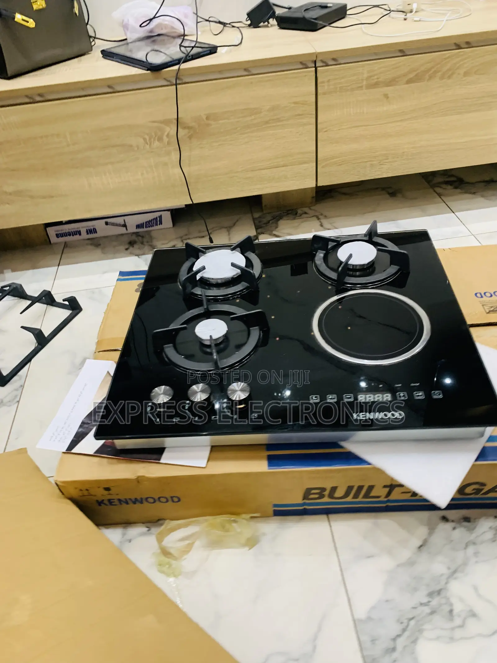 Lovely New Black 3-1 Stove Gas Electric Cooker Built In