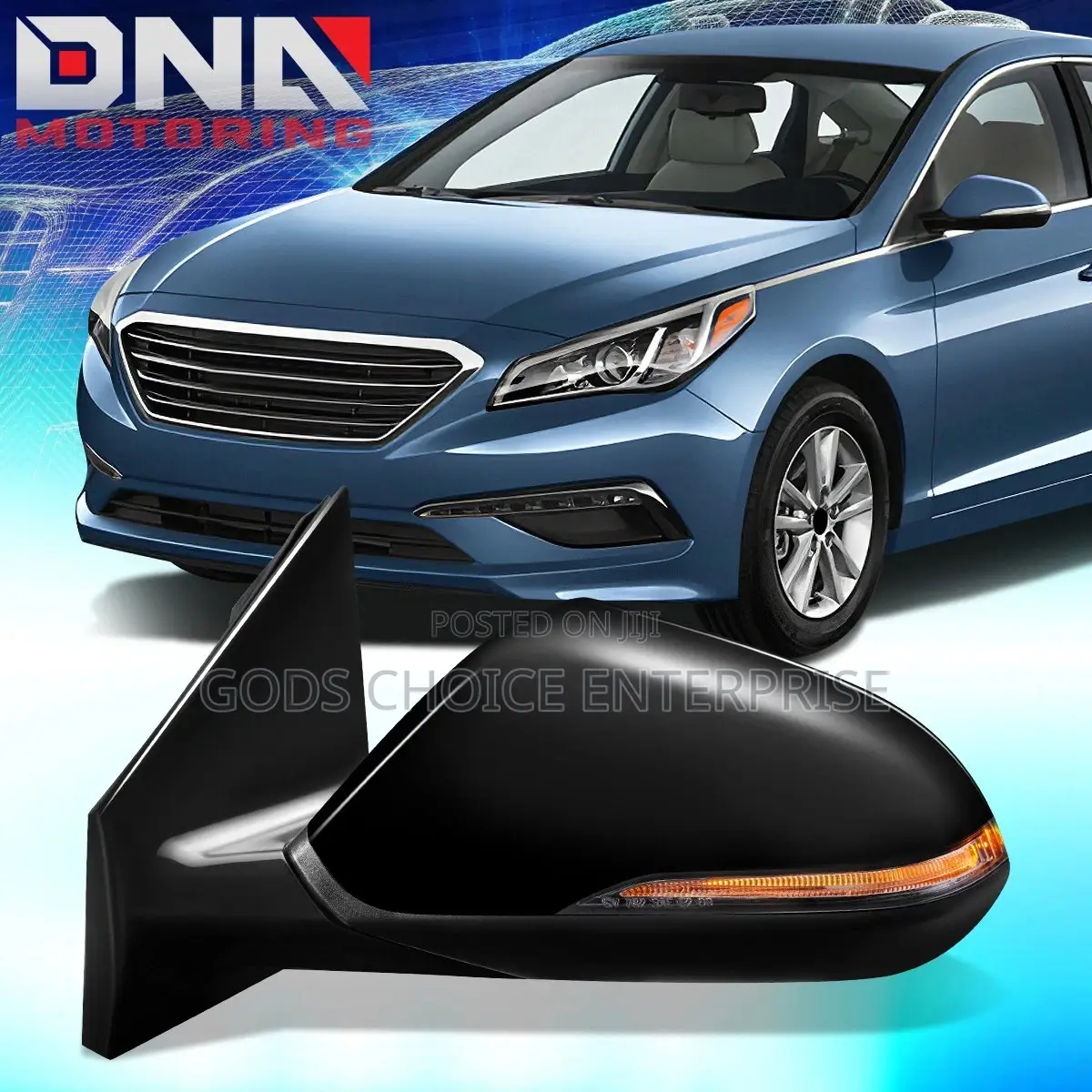 Side Mirror Sonata 2016-2017-2018 With Light and Sensor