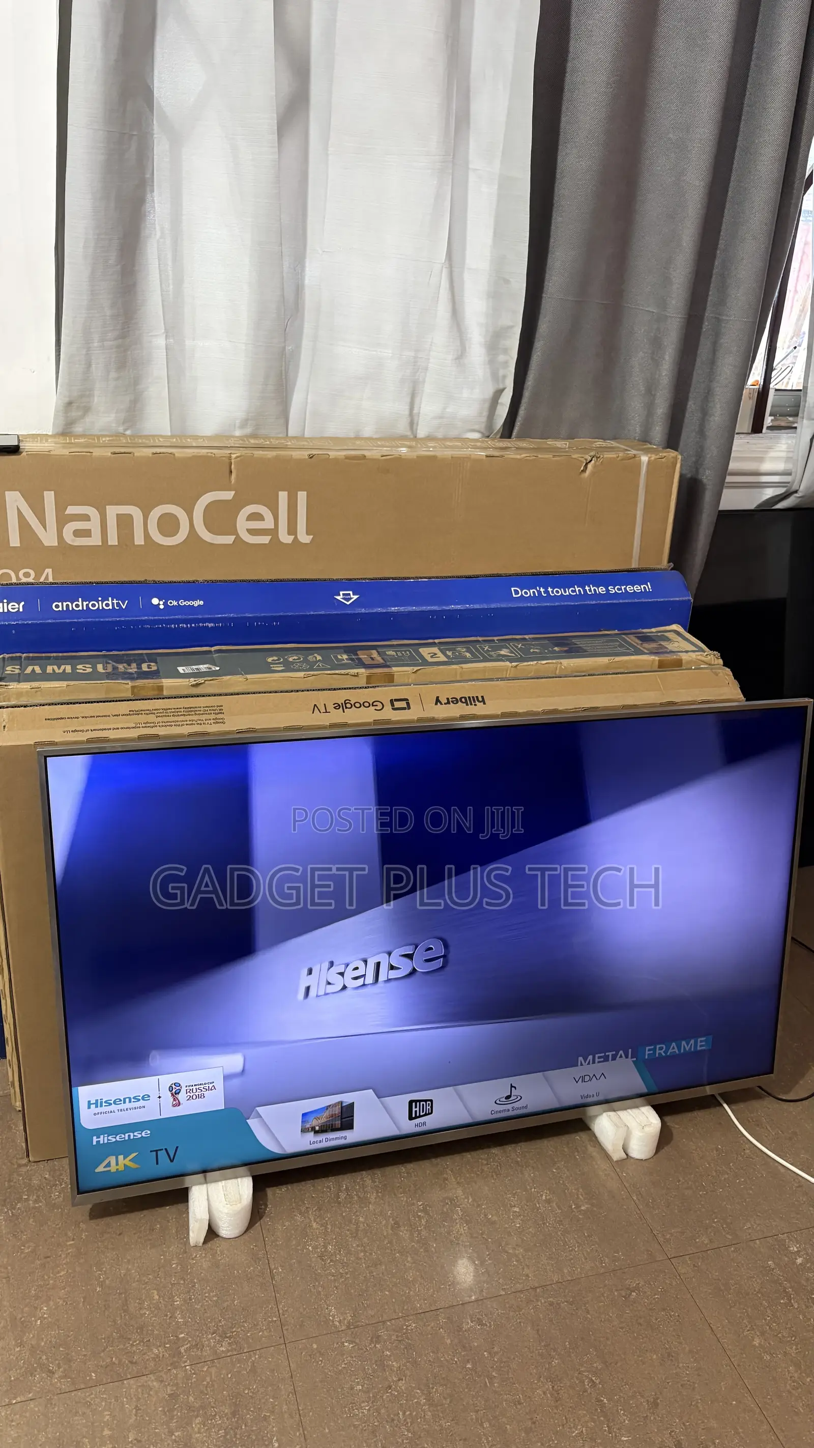 Home Used 55” Hisense Smart Tv