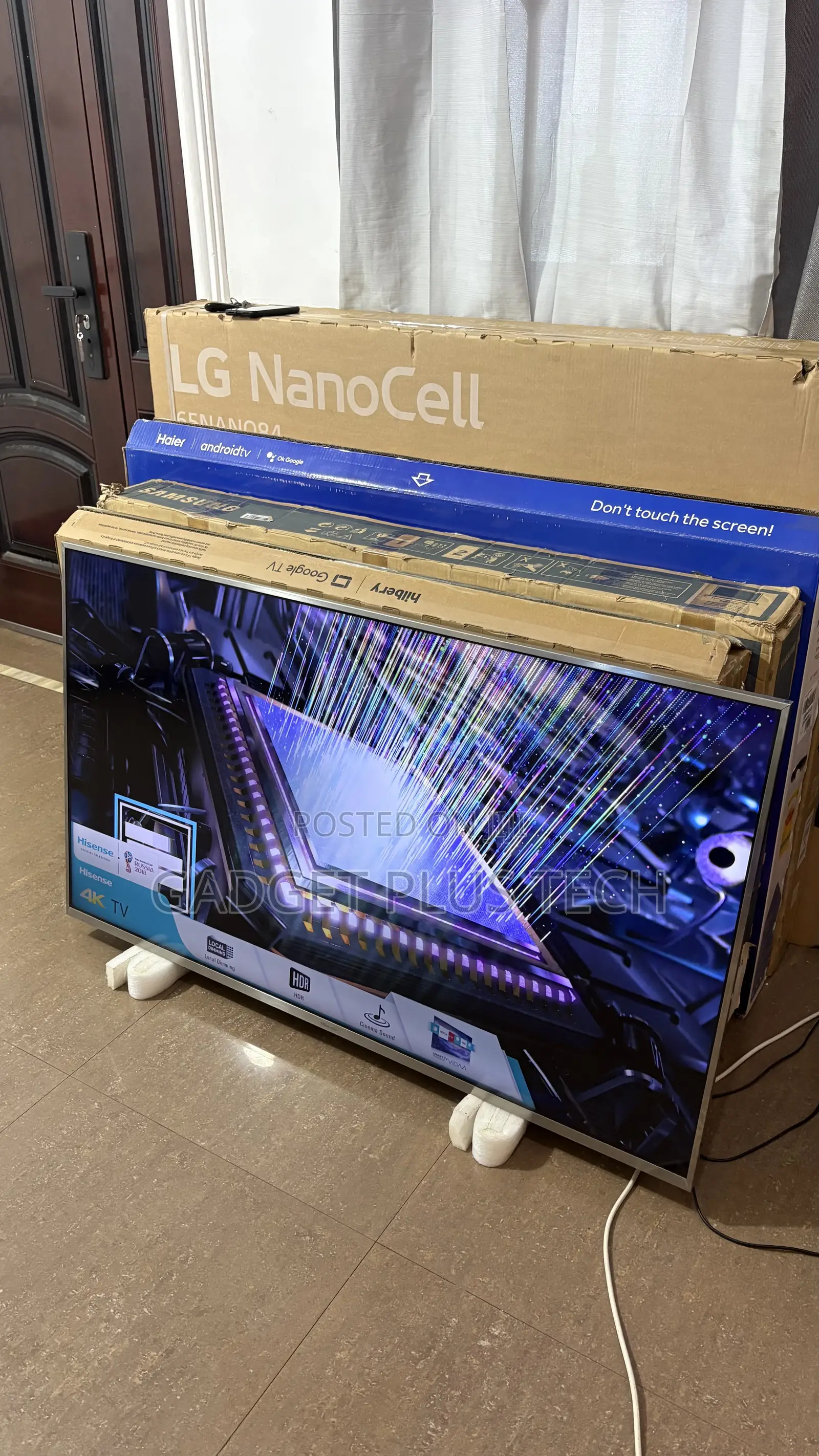 Home Used 55” Hisense Smart Tv