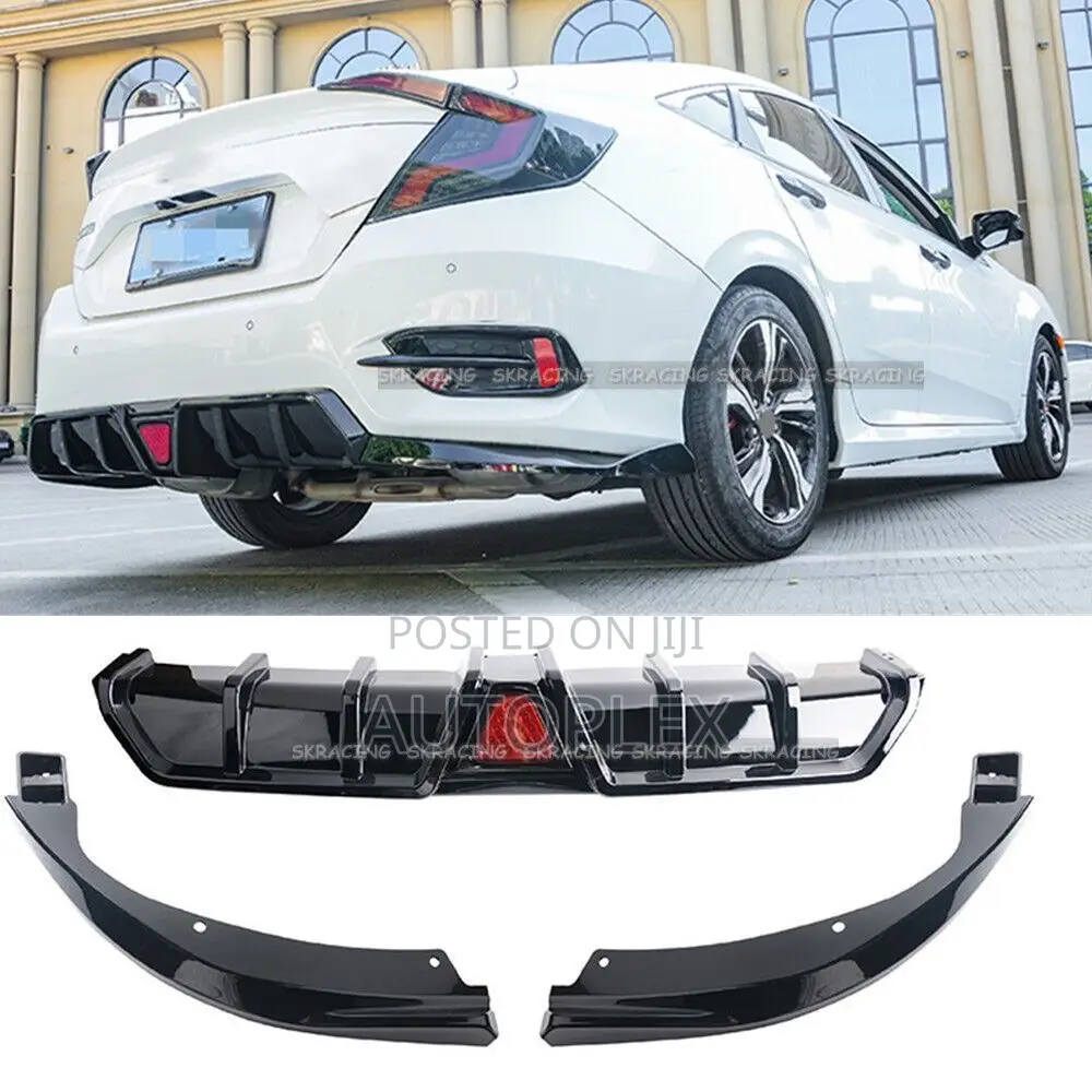 Honda Civic 10th Sedan Side Bumper Diffuser Lip for Exhaust Pipe Kit