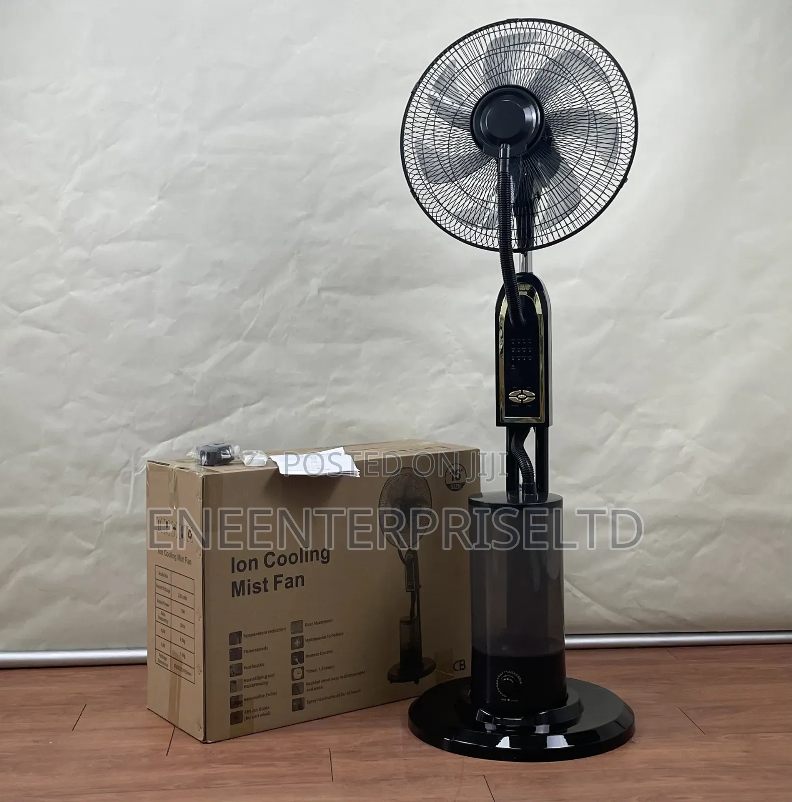16 Inch Spray Mist Standing Fan - Multi-Function Remote Control