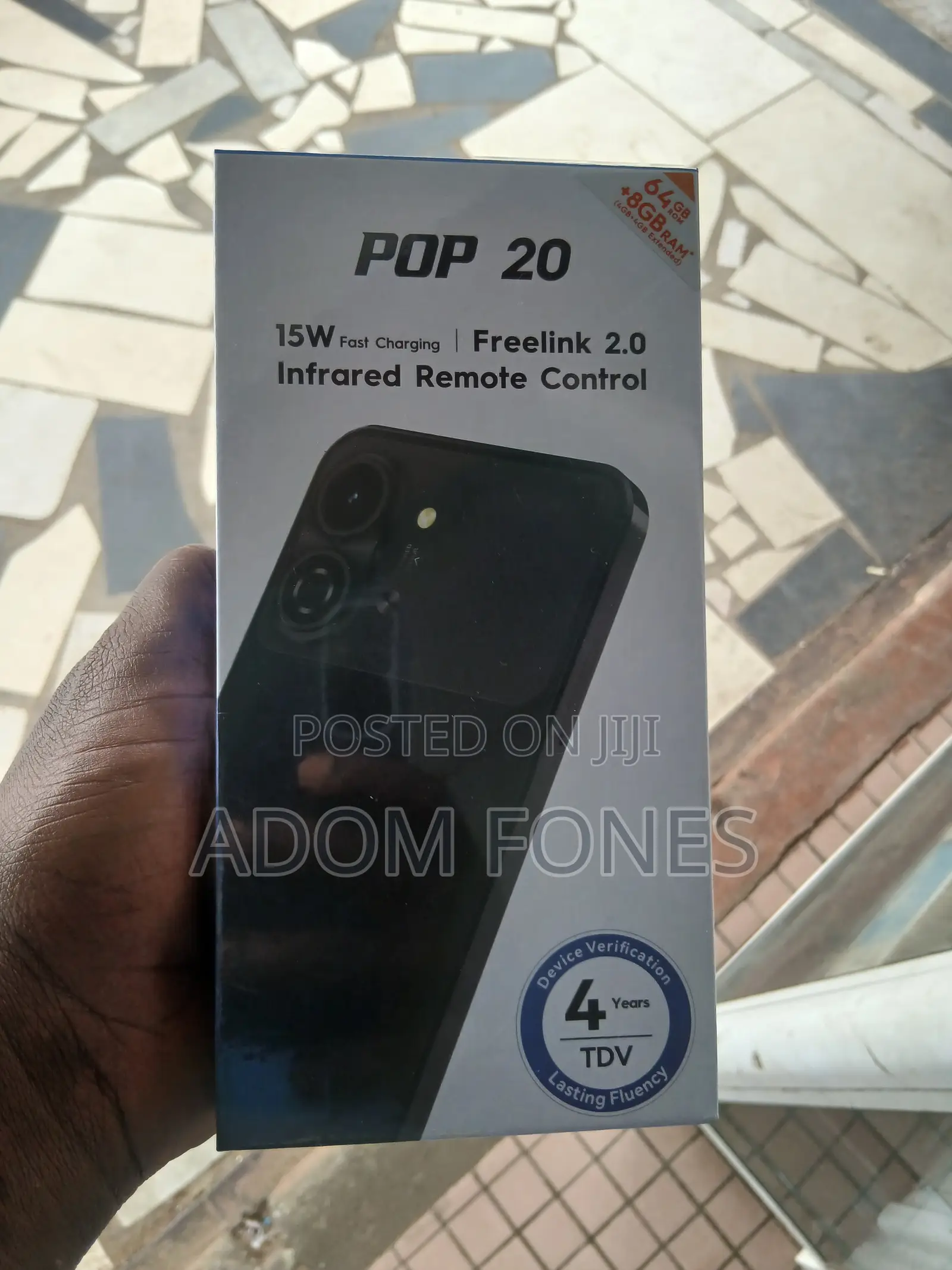 New Tecno Pop 20 64 GB Black