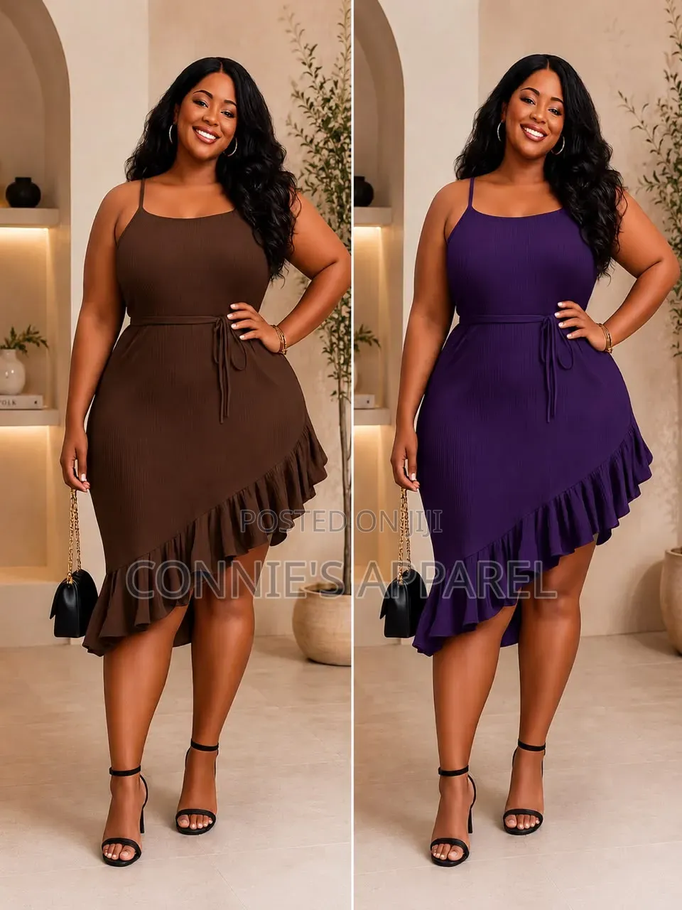 Branded Body Con Dress in Colours