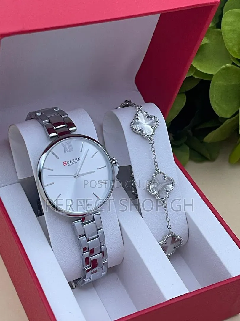 Fashion Curren Watch Bracelet Set for Women
