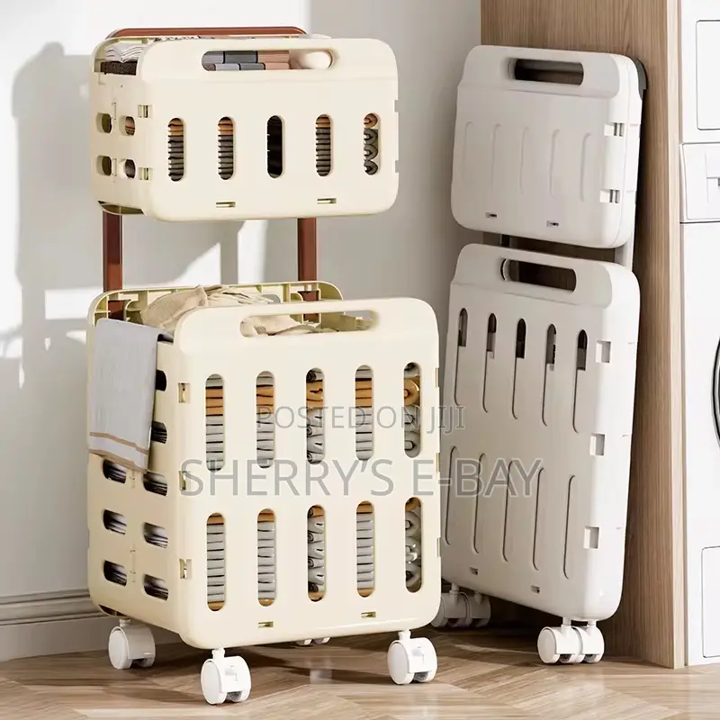 Collapsible Laundry Basket (2 Tiers)