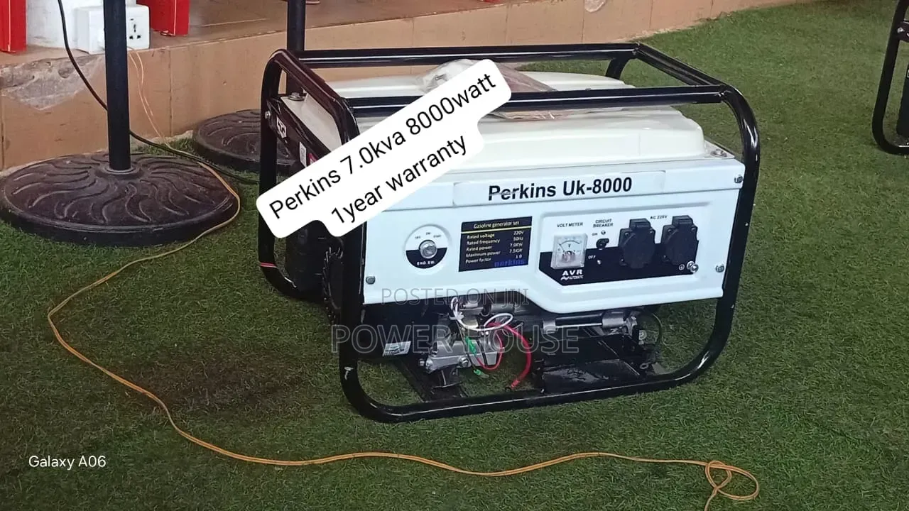 Perkins 7.0kVA 8000W Premium Backup Generator 7.0kva