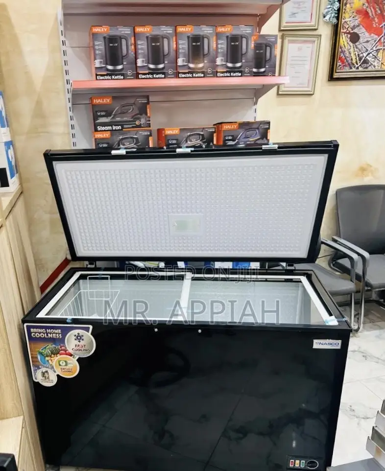 Extremely Classic Nasco 400L Single Door Freezer(NAS-475FL)Black