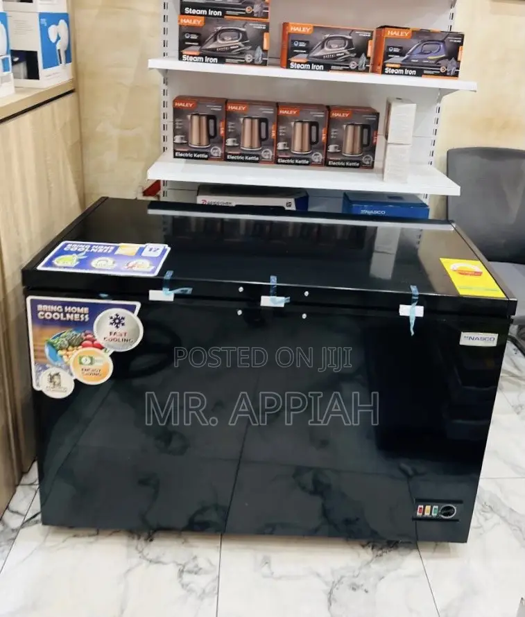 Extremely Classic Nasco NAS-475FL 1 Door Chest Freezer(400L)Black.