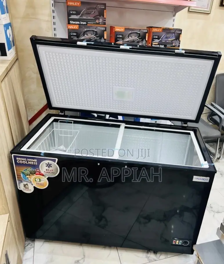 Extremely Classic Nasco NAS-475FL 1 Door Chest Freezer(400L)Black.
