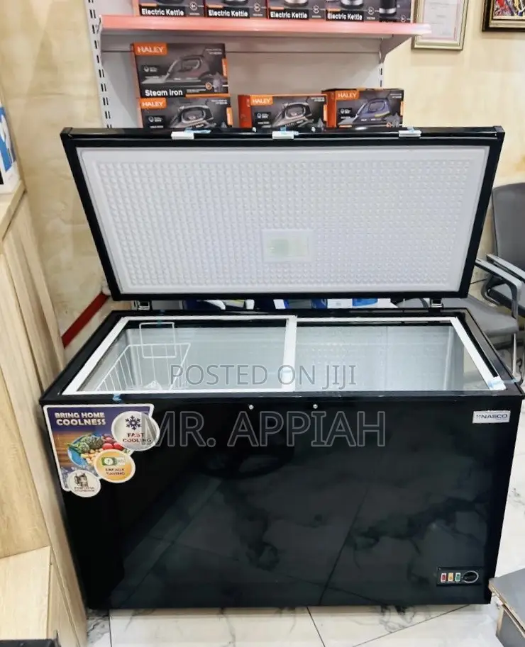 Check Out Unique Nasco 400L 1 Door Chest Freezer(NAS-475FL)Black.