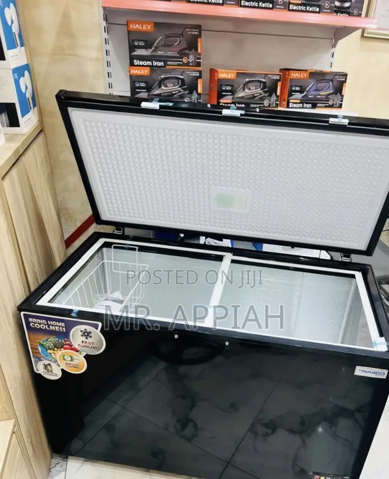 Premium Unique Nasco NAS-475FL Chest Freezer(Black)400L