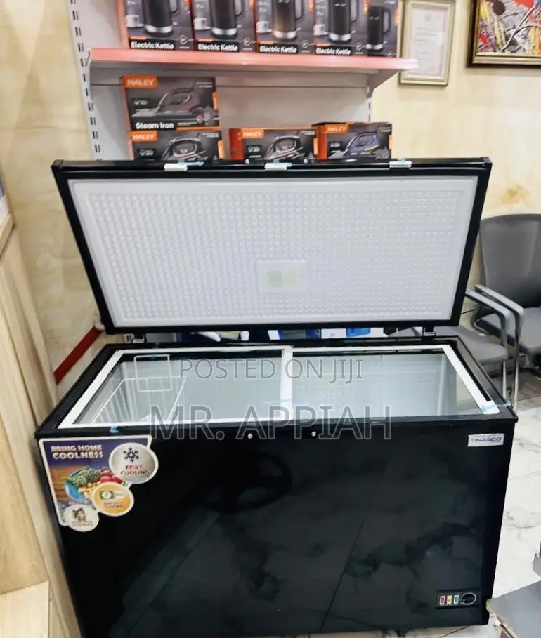 Premium Unique Nasco NAS-475FL Chest Freezer(Black)400L