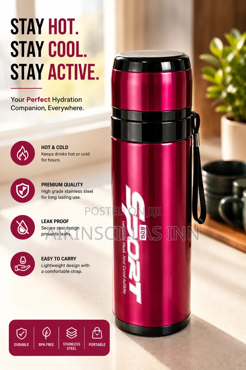 Stay Active Sports Flask